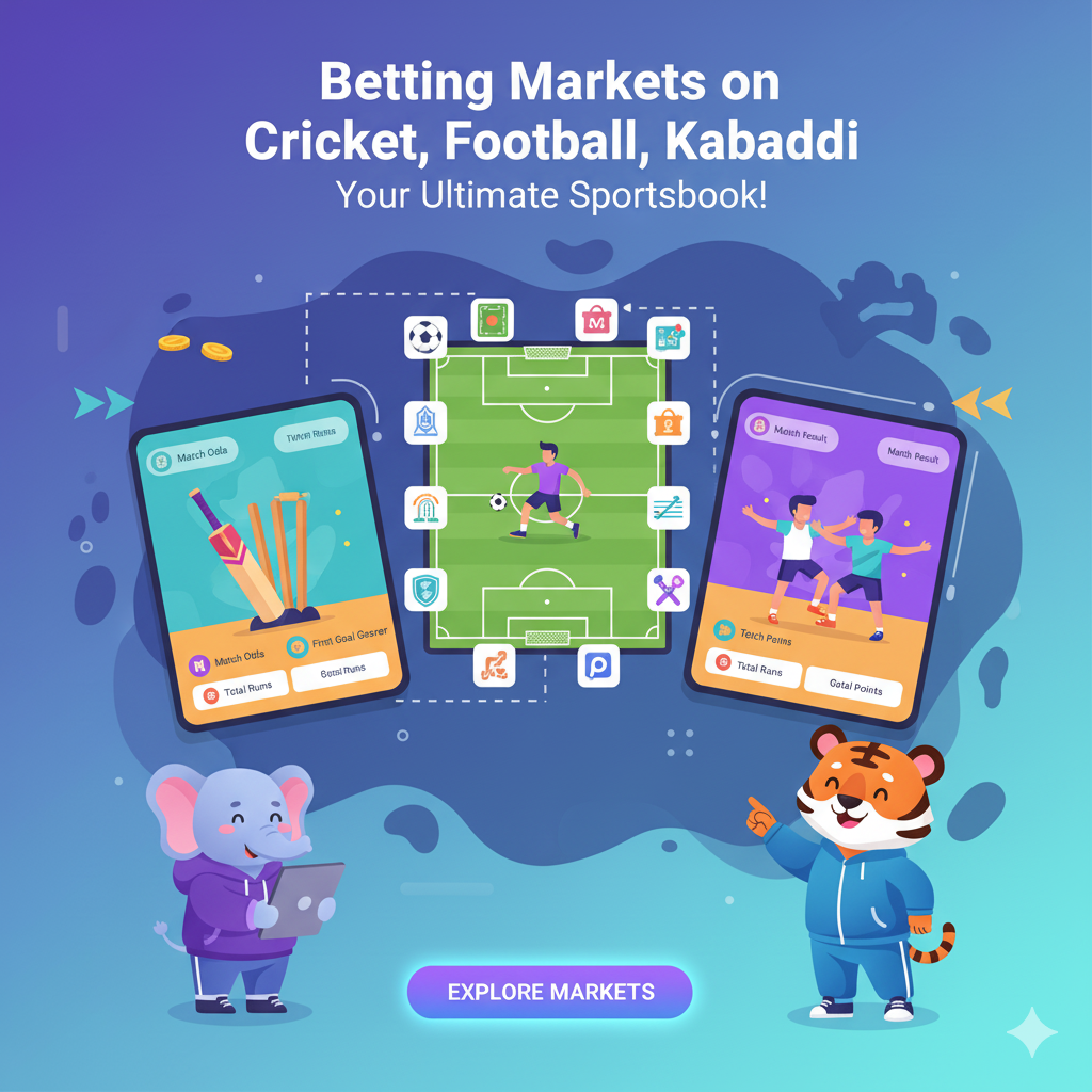 2Betting markets on cricket, football, kabaddi