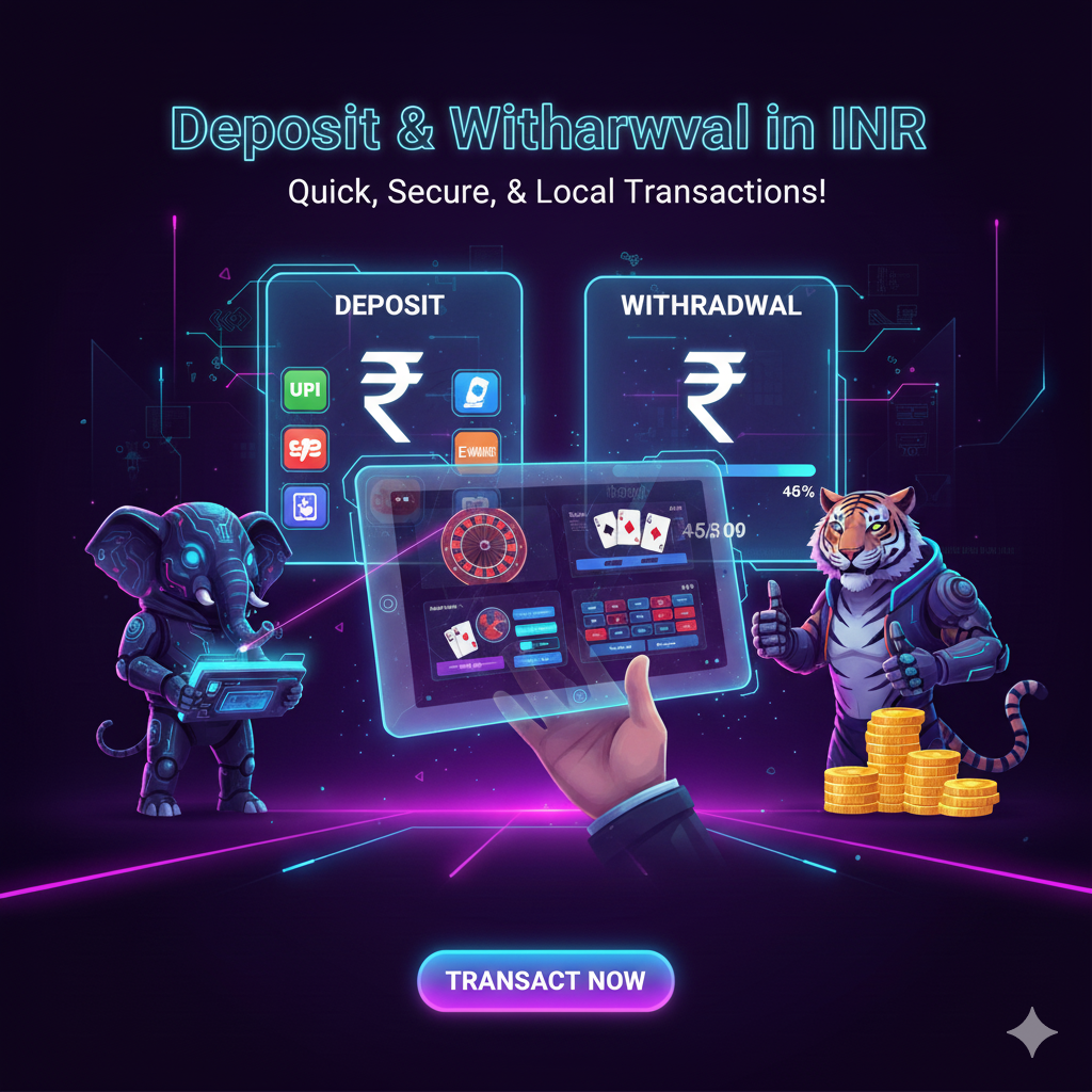 Deposit & withdrawal in INR