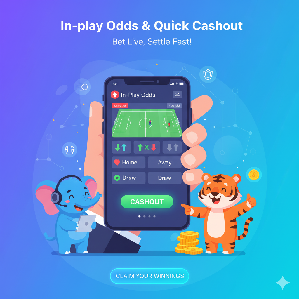 In-play odds & quick cashout